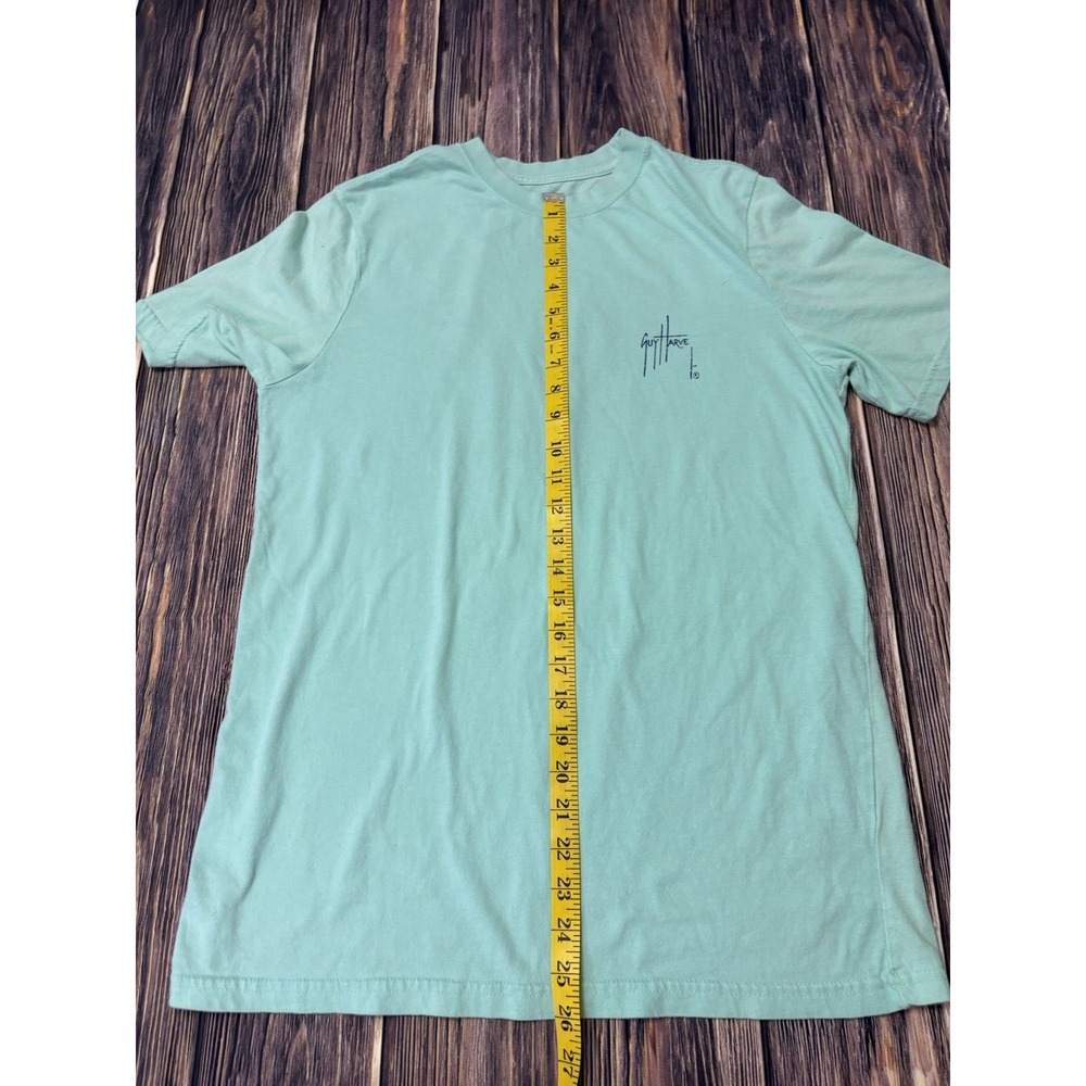 Guy Harvey Mens T-Shirt S Light Green Marlin Graphic Short Sleeve Casual Cotton - Picture 13 of 16